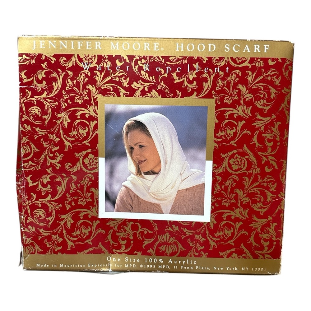 Jennifer Moore Red Hood Scarf Elegant Accessory